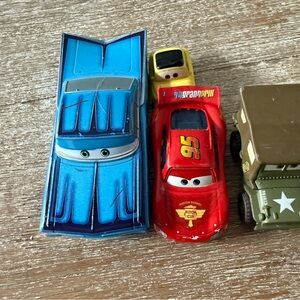 Disney Cars Die-Cast Set - Red, Blue, Yellow, Green